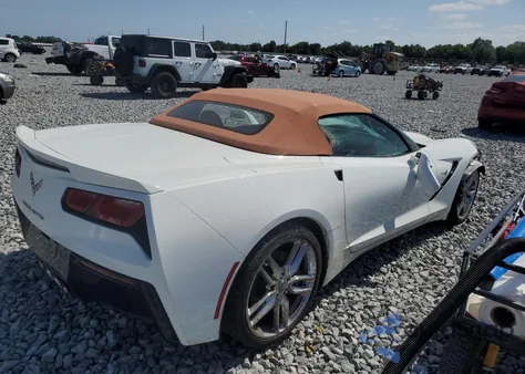 2019 Chevrolet Corvette Stingray Z51 3Lt из США, поврежденный, VIN 1G1YL3D77K5114837